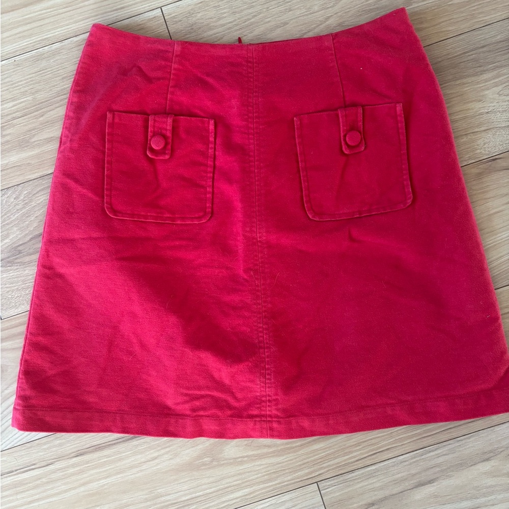Boden Red Skirt